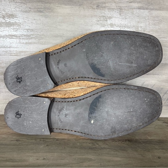 Donald Pliner Natural Tan Made In Italy Loafers Slip On Dress Shoes Mens 9M‎ main image 6